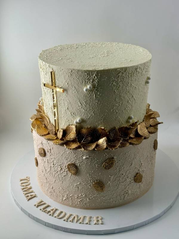 Gold Leaf Details Cake - imagine 3