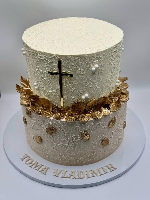 Gold Leaf Details Cake - imagine 2