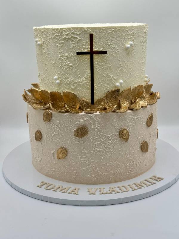 Gold Leaf Details Cake - imagine 4