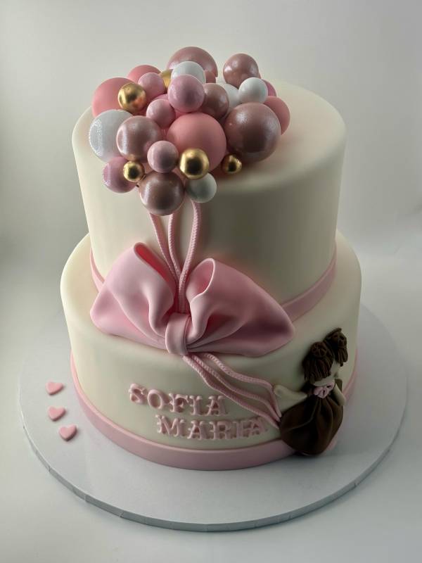 Balloons & Bows Bliss Cake