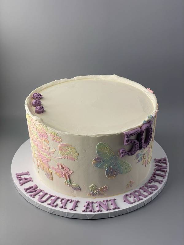 3D Details 50th Birthday Cake