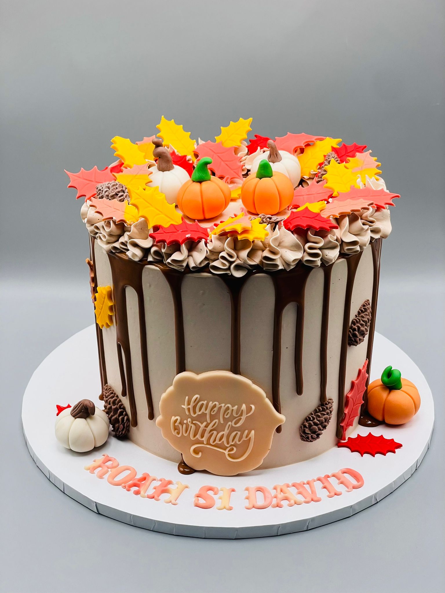 Autumn Pumpkin Cake – One-Tier Seasonal Delight